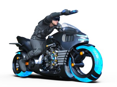 bir süper kahraman 3d cg render