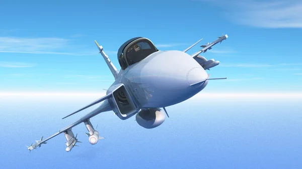 3D cg-rendering av en fighter — Stockfoto