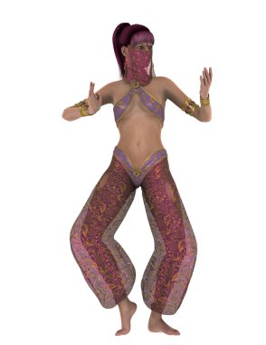 bir dansöz 3d cg render