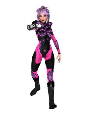 bir kadın savaşçı 3d cg render