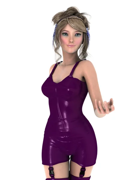 3D CG рендеринг молодой женщины — стоковое фото