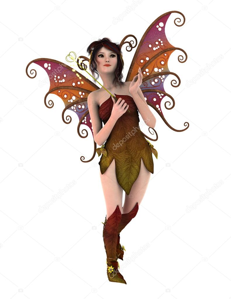 3D CG rendering of a fairy