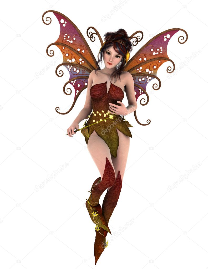 3D CG rendering of a fairy