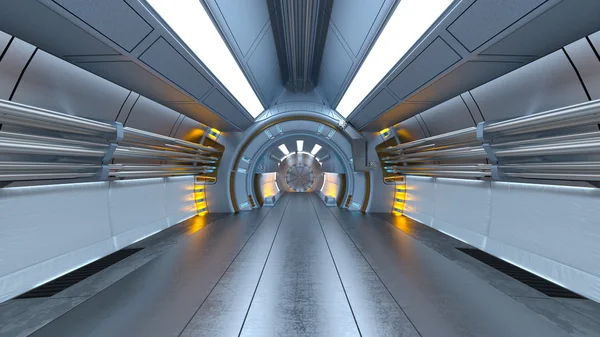 3D rendu 3D du passage de la station spatiale — Photo