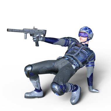 bir süper kahraman 3d cg render