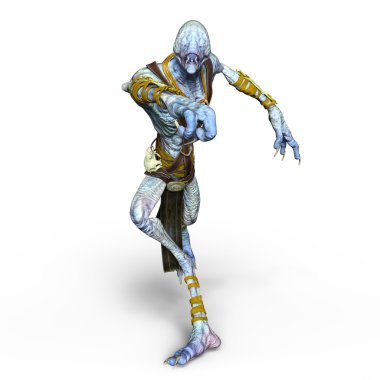 bir canavar 3d cg işleme