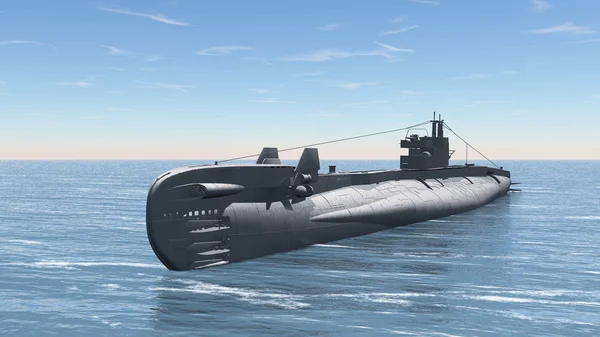 Representación 3D CG de un submarino — Foto de Stock