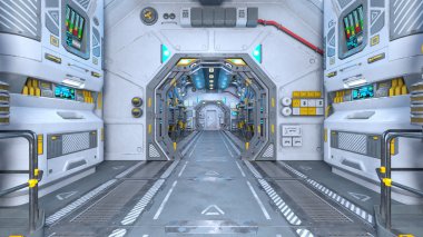 3d cg işleme bir uzay istasyonu