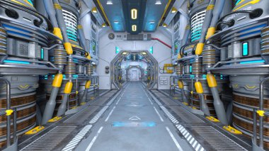 3d cg işleme bir uzay istasyonu