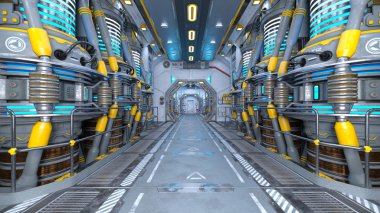 3d cg işleme bir uzay istasyonu