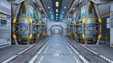 3d cg işleme bir uzay istasyonu