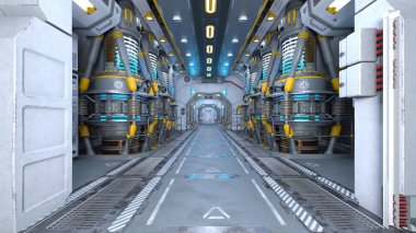 3d cg işleme bir uzay istasyonu