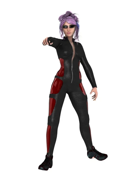 3D CG rendering of a female warrior — Stock Photo, Image