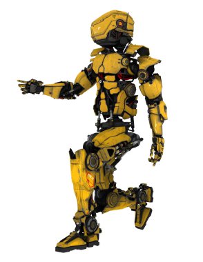 3d cg işleme bir robot