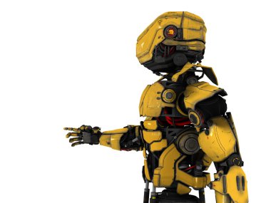 3d cg işleme bir robot