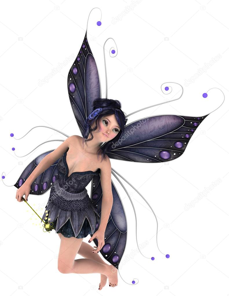 3D CG rendering of a fairy