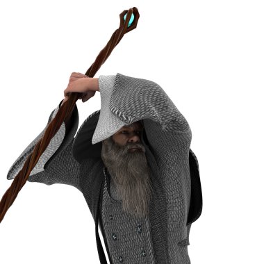 yaşlı bir adamın 3d cg işleme