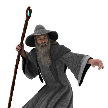 yaşlı bir adamın 3d cg işleme