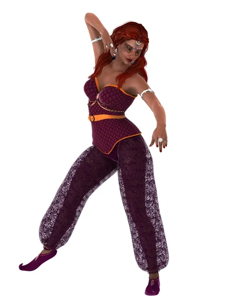 3D CG визуализация танцовщицы — стоковое фото
