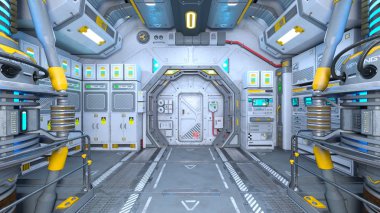 3d cg işleme bir uzay istasyonu