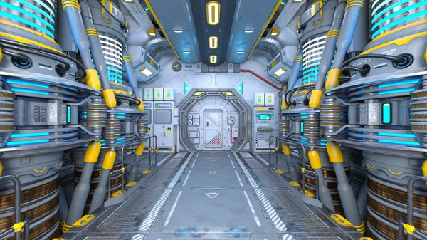 3D cg-rendering av en rymdstation — Stockfoto