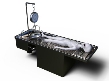 bir uzaylı 3d cg işleme