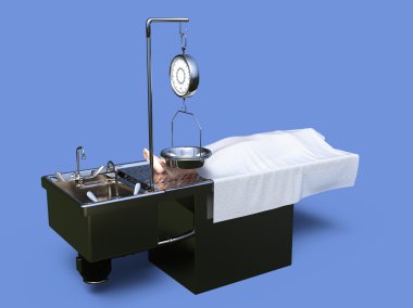 3d cg işleme bir diseksiyon stand