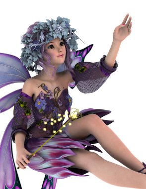 3d cg işleme bir peri.