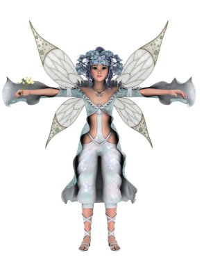 3d cg işleme bir peri.