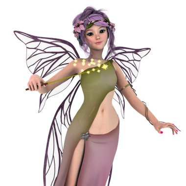 3d cg işleme bir peri.