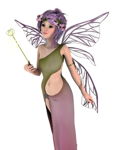 3D CG rendering of a fairy. — Stock Photo, Image