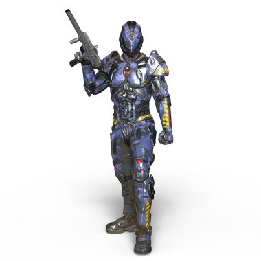 3d cg işleme bir robot