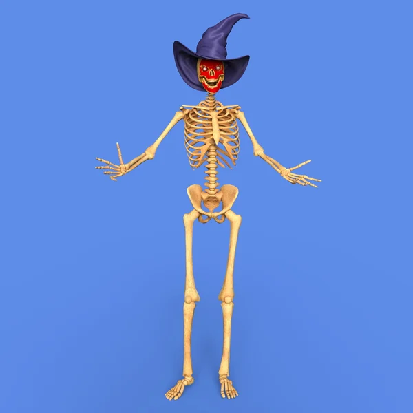 3D cg återgivning av ett skelett — Stockfoto