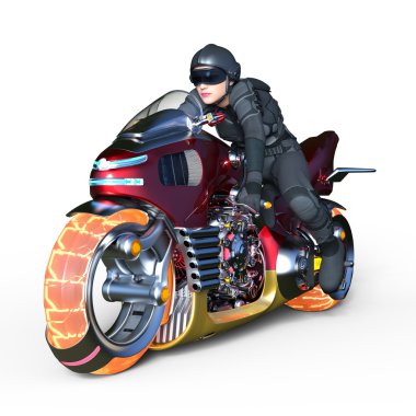 3d cg işleme süper bir kadın