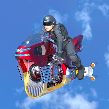 3d cg işleme süper bir kadın