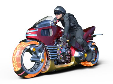 3d cg işleme süper bir kadın