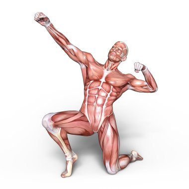 bir erkek yatıyordu şekil 3d cg render