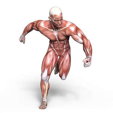 bir erkek yatıyordu şekil 3d cg render