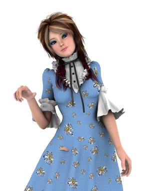 3d cg işleme bir prenses