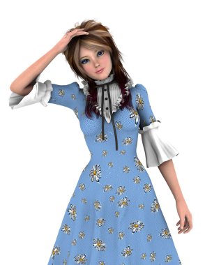 3d cg işleme bir prenses