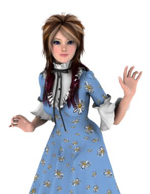 3d cg işleme bir prenses