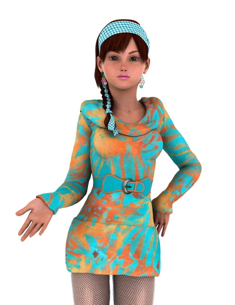 3D CG rendering of a young woman — Stock Photo, Image