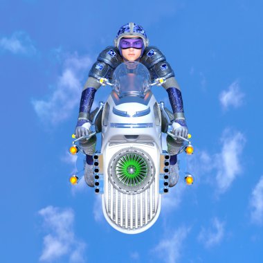 bir süper kahraman 3d cg render