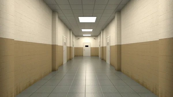 3D CG rendering of corridor — Stock Photo, Image