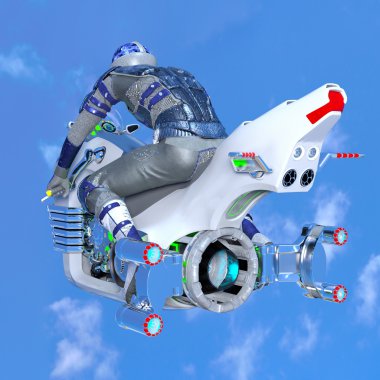 bir süper kahraman 3d cg render