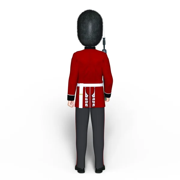 3D CG renderização de um guarda divisão homem — Fotografia de Stock
