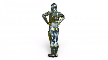 3d cg işleme bir robot