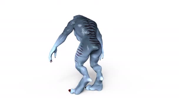 3D rendu 3D d'un monstre — Video