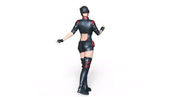 3D 3D rendu d'une jeune femme 