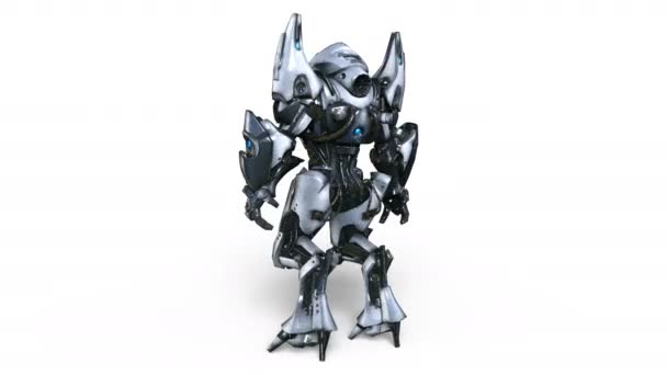 3D rendu 3D d'un monstre mécanique 
